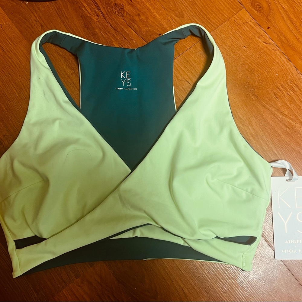 NWT Alicia Keys Athleta Reversible Wrap Sports Bra